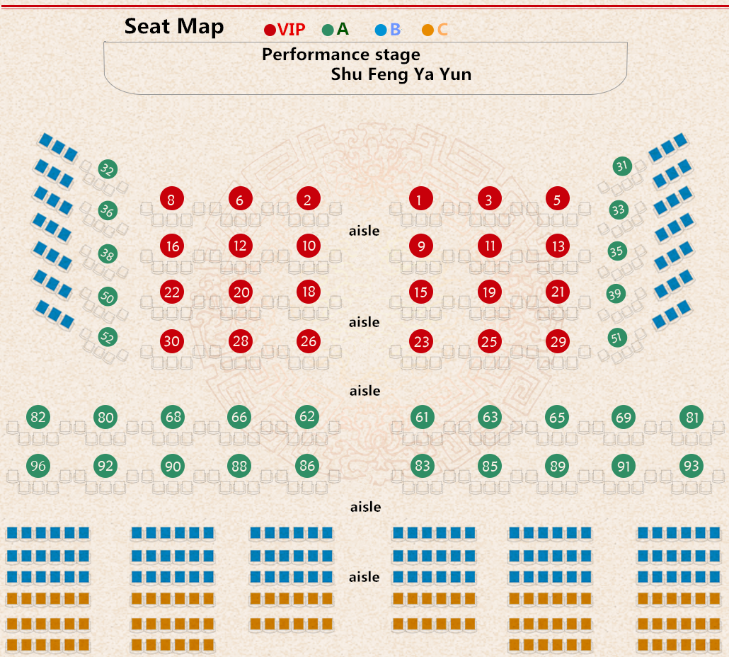 Seat map shufengyayun